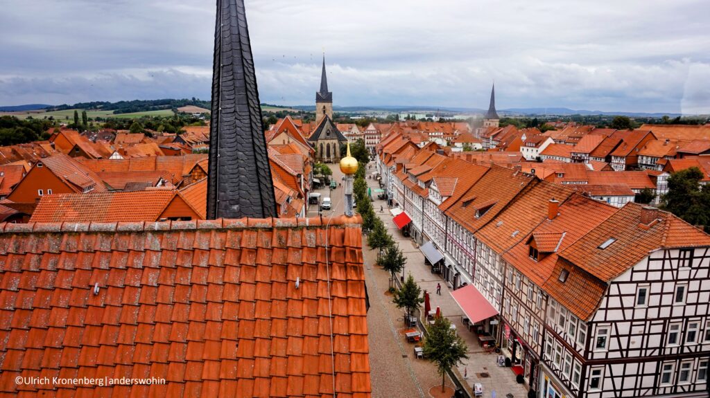 Blick vom Rathaus in Duderstadt